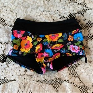 PINK floral gym to swim shorts